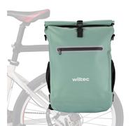 Wiltec Borsa per bici 4in1 20 l verde impermeabile con scomparto laptop