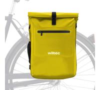 Wiltec Borsa per bici 4in1 25 l gialla impermeabile con scomparto laptop