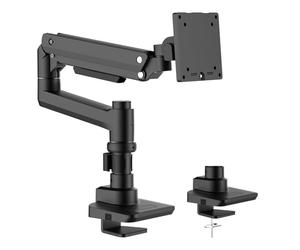 Wiltec Braccio monitor da scrivania Supporto per schermi da 17 a 49" conforme a VESA, con molla a gas
