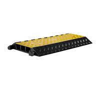 Wiltec Canalina passacavi carrabile, 930x490x80mm, 3 canali, max 30 t, Pedana copricavo