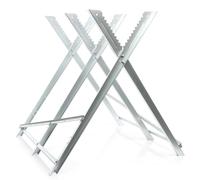 Wiltec Cavalletto taglialegna pieghevole per sega 3 supporti 100kg Legna Tronco