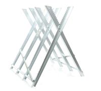 Wiltec Cavalletto taglialegna pieghevole per sega con 4 supporti dentellati per tronchi max 100kg
