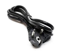 Wiltec Cavo di alimentazione H03VV-F 3,0 x 0,75 mm², lunghezza 1,4 m, per apparecchi a freddo con contatto di protezione angolato, adatto per PC, monitor, proiettori e console, per uso interno