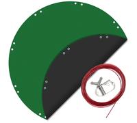 Wiltec Copertura per piscina rotonda Ø 420 cm Telo resistente ai raggi UV Adatto a estate e inverno