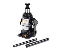Wiltec Cric a Bottiglia da 10 t abbassamento Lento 205-390 mm Martinetto Idraulico