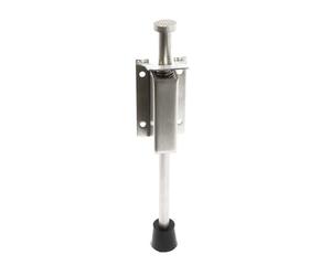 Wiltec Fermaporta a pedale, altezza regolabile 33-59 mm, in acciaio inox con base in gomma, Blocca porta