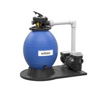 Wiltec Filtro a sabbia per piscine 550 W Serbatoio 38 l Pompa piscina 18000 l/h
