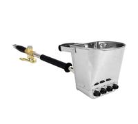 Wiltec Intonacatrice a spruzzo 6 bar, macchina per intonaco con ugello da 8 mm, imbuto da 3,7 l, lunghezza 72 cm, pistola per malta in alluminio e acciaio inox