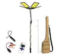 Wiltec Lampada da campeggio LED V2, estensibile 12V per illuminazione outdoor