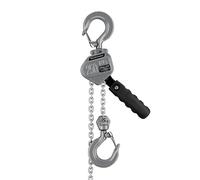 Wiltec Mini paranco a catena manuale VM0.25 fino a 250 kg, altezza di sollevamento di 1,5 m, in alluminio, per il sollevamento di carichi pesanti