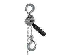 Wiltec Mini paranco a catena manuale VM0.25 fino a 250 kg, altezza di sollevamento di 1,5 m, in alluminio, per il sollevamento di carichi pesanti