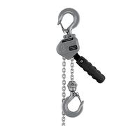 Wiltec Mini paranco a catena manuale VM3 Max 3 t Altezza 1,5 m alluminio