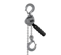 Wiltec Mini paranco a catena manuale VM6 Max 6 t Altezza 1,5 m alluminio