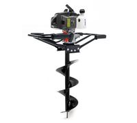 Wiltec Trivella a Motore 3 CV manovrabile da 2 Persone con Punta di trivellazione Ø200mm Mototrivella