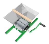 Wiltec Mulino per frutta con tramoggia da 7 litri, frangifrutta con manovella, trituratore per frutta morbida come uva e frutti di bosco