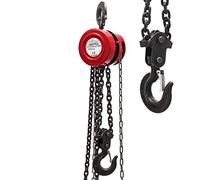 Wiltec Paranco a catena manuale, max 5000 kg, con catena di 3 m, per sollevamento di carichi pesanti