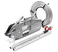 Wiltec Paranco a fune max 3200kg fune 20m Ø16mm per sollevamento spostamento carichi