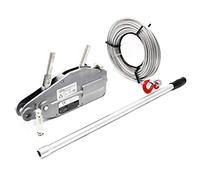 Wiltec Paranco a fune max 800kg fune 20m Ø8,3mm per sollevamento spostamento carichi