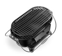 Wiltec Pentola in ghisa con griglia, barbecue portatile a carbonella con sistema di aspirazione, 50x27x21 cm, griglia da campeggio