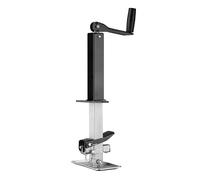 Wiltec Piede stabilizzatore per rimorchi roulotte, Max 900 kg, Regolabile in Altezza con manovella, con Pedale e Perno di Sicurezza