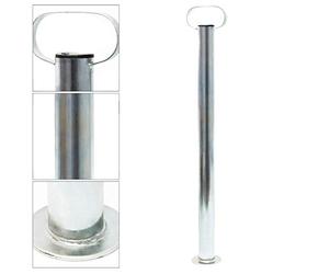 Wiltec Piede stabilizzatore per rimorchio Carrello appendice 700 mm x Ø 48 mm con morsa di Supporto