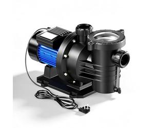 Wiltec Pompa per piscina da 18.600 l/h e 750 W per piscine da 74-110 m³, sistema di pompaggio con prevalenza di 13 m, pompa di ricircolo per piscine
