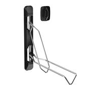 Wiltec Portabici da Muro 11,8 x 63,8 x 58,3 cm, Fino a 35 kg, Supporto Universale per Bicicletta Regolabile in Altezza, Supporto Pieghevole con Braccio Girevole