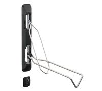 Wiltec Portabici da Muro 11,8 x 63,8 x 58,3 cm, Fino a 35 kg, Supporto Universale per Bicicletta Regolabile in Altezza, Supporto Pieghevole con Braccio Girevole