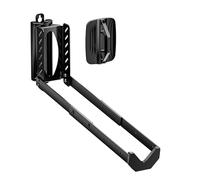 Wiltec Portabici da Parete orientabile, Supporto per Bici Fino a 35 kg, 11,8 x 30,7-34 x 43,8-62,5 cm, Gancio appendi Bici richiudibile con Braccio Girevole