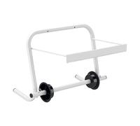 Wiltec Portarotolo da Muro, Porta Rotolo Carta Fino a Ø 40 x 34 cm, Dispenser Rotolo Carta Mani, in Metallo, portarotolo da Officina, da Cucina