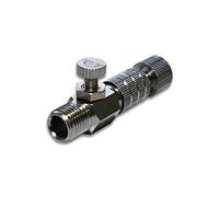 Wiltec Raccordo innesto rapido e regolatore di pressione da aerografo per tubi dell’aria da 9,51 mm (1/8")