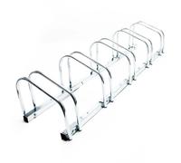 Wiltec Rastrelliera per 5 biciclette 1305x320x265mm in acciaio zincato Portabici