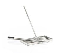 Wiltec Rastrello livellante Acciaio inox Manico incl. Taglia S Livellatore prato