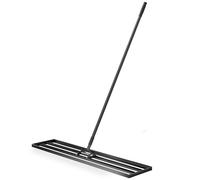 Wiltec Rastrello livellatore in alluminio 120 x 25 cm, per livellamento e sabbiatura di terreni prati