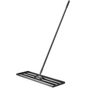 Wiltec Rastrello livellatore in alluminio 90 x 25 cm, per livellamento e sabbiatura di terreni prati