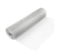 Wiltec Rete metallica per recinzione, voliere, gabbie, rete zincata 25 x 0,5 m, maglia esagonale da 25 mm, in acciaio zincato, resistente alle intemperie