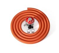 Wiltec Riduttore di Pressione Gas propano da 37 Bar, Tubo da 1,5 m, per bombole Gas UK
