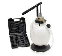 Wiltec Riempitore d’Olio di 7 Litri con Pompa ad azionamento Manuale e 15 adattatori per Veicoli Diversi