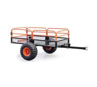Wiltec Rimorchio ribaltabile per trattorino 680kg 216x122x76,2 cm, con laterali rimovibili