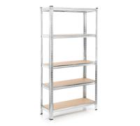 Wiltec Scaffale per carichi pesanti zincato 180x90x40cm 875kg Sistema a incastro