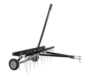 Wiltec Scarificatore a molle per trattorini, larghezza di lavoro 100 cm, per arieggiatura prato