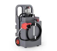 Wiltec Serbatoio Mobile per Trasporto gasolio da 120 l con Pompa 180 W da 40 l/min, Serbatoio Carburante Portatile, Contenitore Trasporto per Diesel