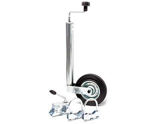 Wiltec Servotimone con ruota 362 kg Ruotino per carrello appendice con supporto e morsetti