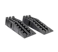 Set di 2 rampe di accesso per auto Wiltec fino a 5 t di portata, robuste rampe per auto in PP, cunei per ruote 90,5 x 30 x 21,5 cm, cunei per ruote con base antiscivolo, ideali per lavori di manutenzi