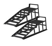 Wiltec Set di 2 rampe per auto fino a 2 t per coppia, 940 x 310 x 270 mm, pedana sollevamento auto, rampe di sollevamento in acciaio