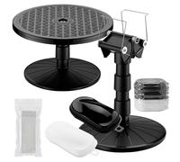 Wiltec Set aerografo Piatto girevole 20 spazzole pulizia 30 Speedshapes