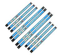 Wiltec Set di 10 barre magnetiche 6x46cm/4x61cm porta utensili attrezzi montaggio a parete per officina