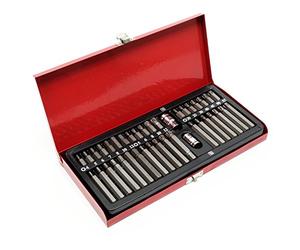 Wiltec Set di chiavi a cricchetto e bit 40 pezzi Assortimento di inserti multi denti