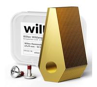 Wiltec Set lame di ricambio per robot rasaerba, in titanio 49 x 19 mm, spessore 1 mm, compatibile con Bosch