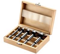Wiltec Set punte Forstner per trapano 5 pz. acciaio al carbonio da 15 a 35 mm